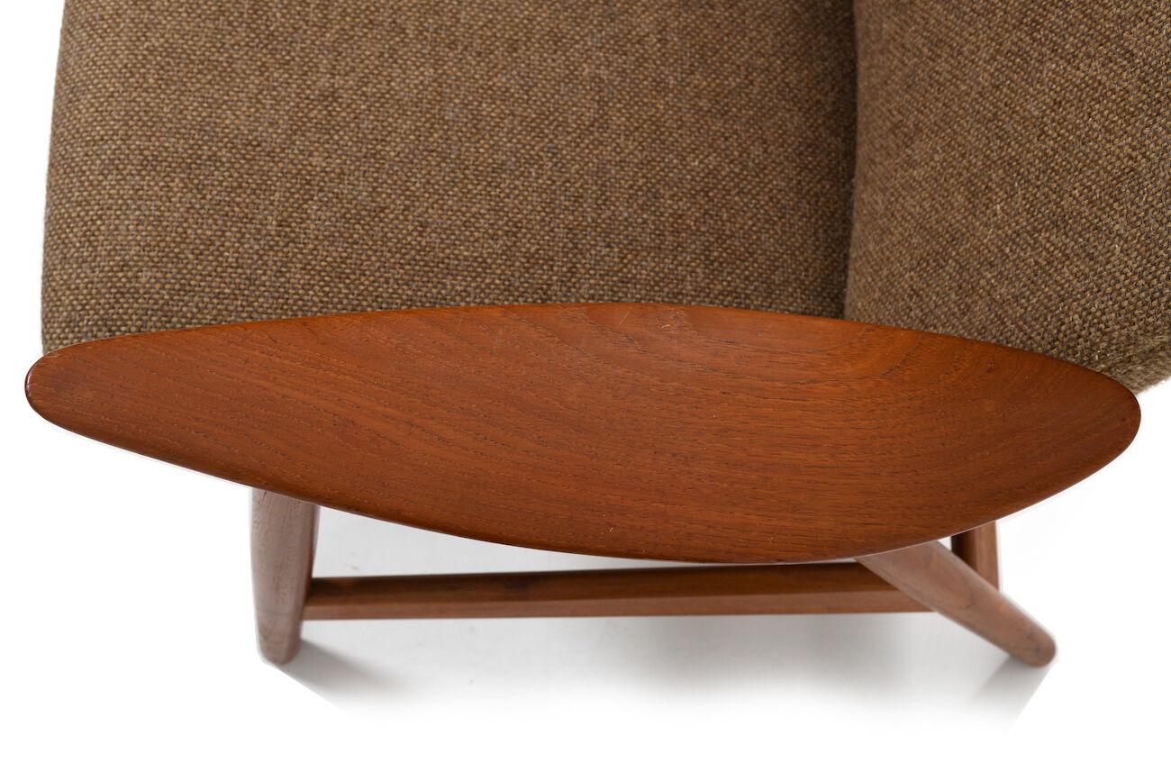 Mid Century Illum Wikkelsø Chaise longue en teck