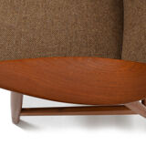 Mid Century Illum Wikkelsø Chaise longue en teck