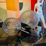 Pair of vintage chandeliers Design Motoko Ishi Rolf Kruger