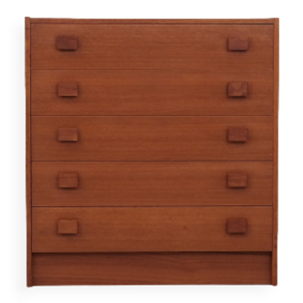 Teak chest of drawers, Danish design, 70's Denmark