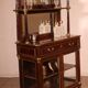 vitrine/bar d'époque Louis XVI en acajou