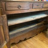 Important Louis XV style walnut sideboard.