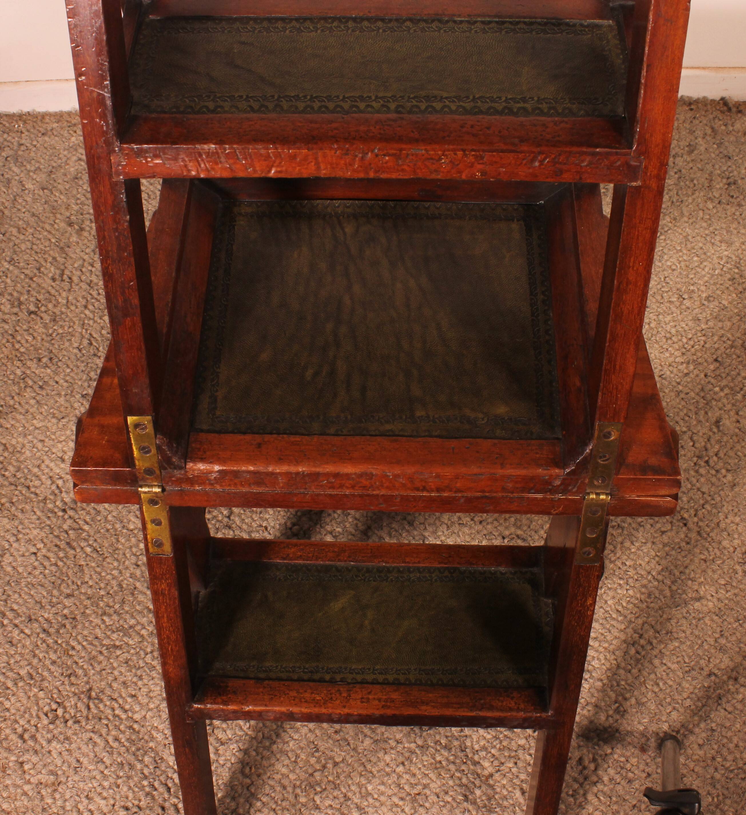 Transformable Library Step Stool into Chair - 19th Century