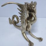 gold-plated chimera sculpture