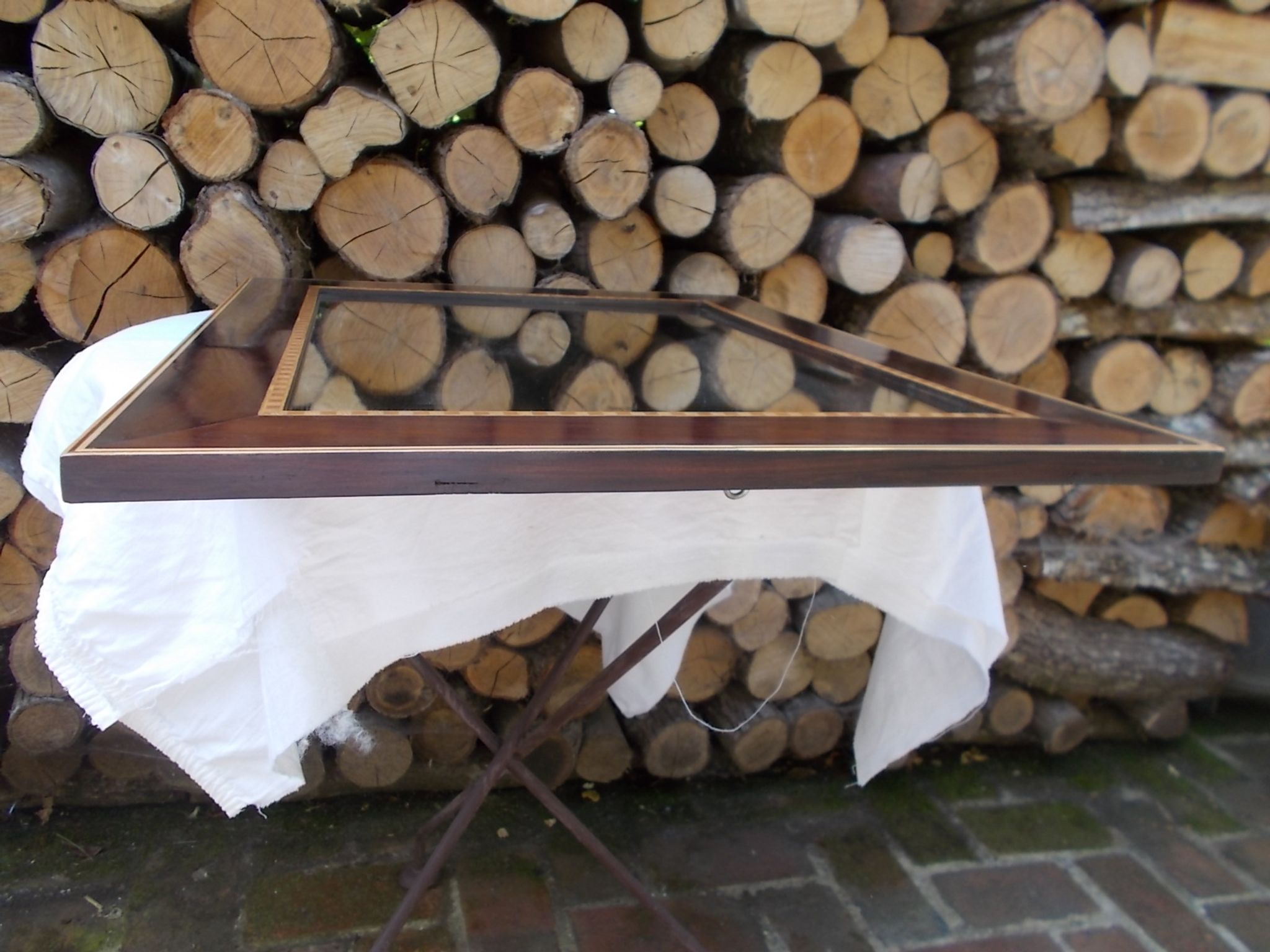 Marquetry mirror 61x47.5cm