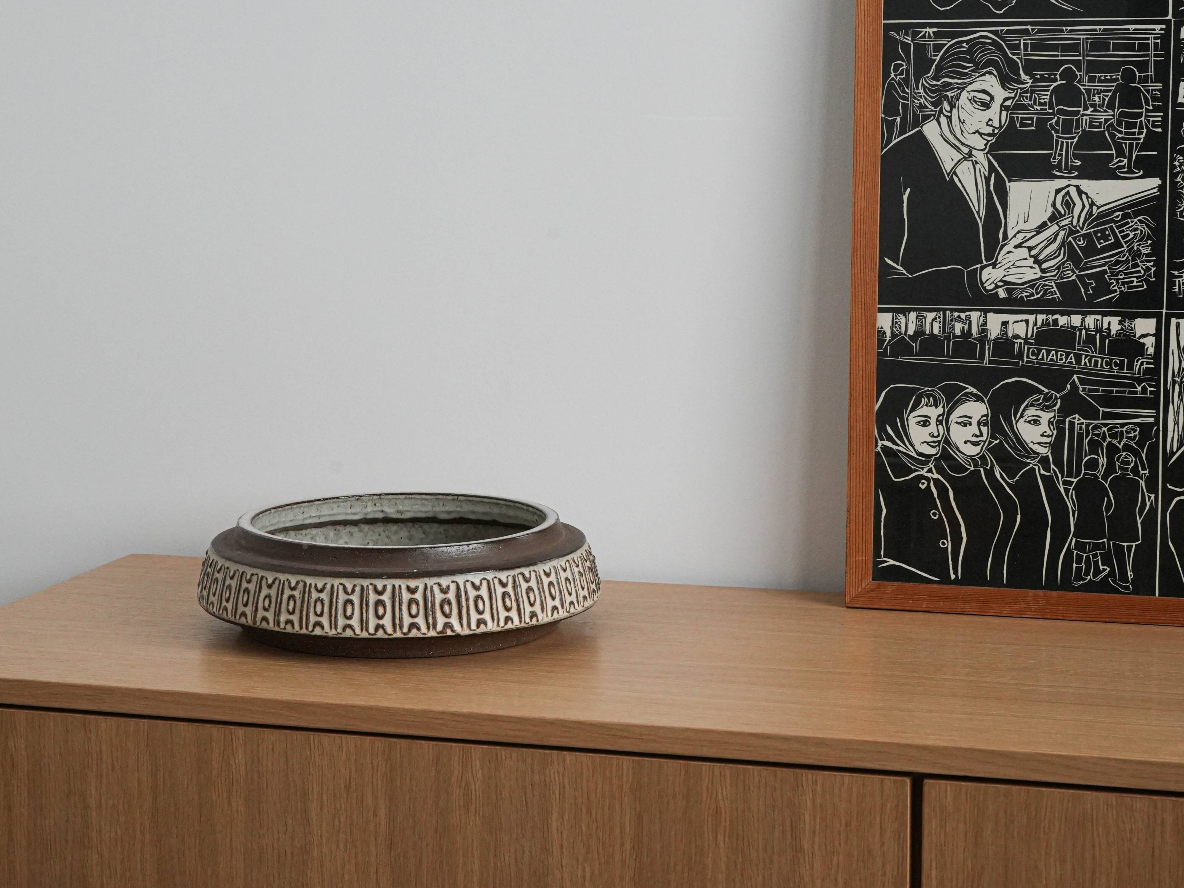 Ceramic bowl, Danish design, 1960s, designer: Michael Andersen