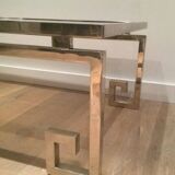 Very beautiful chrome coffee table