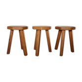 Rustic stools from the 1970s