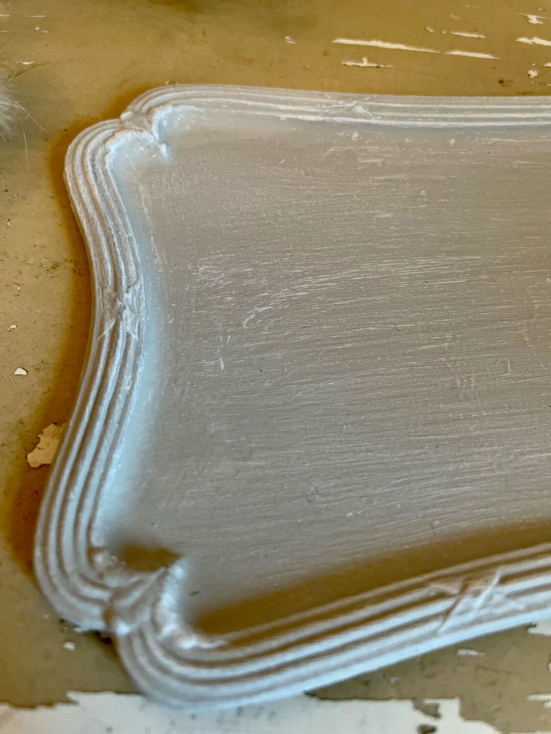 Tray and 5 antique brass liqueur glasses