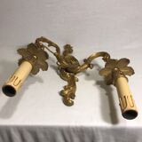 Antique bronze wall light