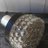 Vintage moulded glass hanging lamp