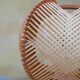 Pair of Scandinavian vintage wood and wire bedside lamps
