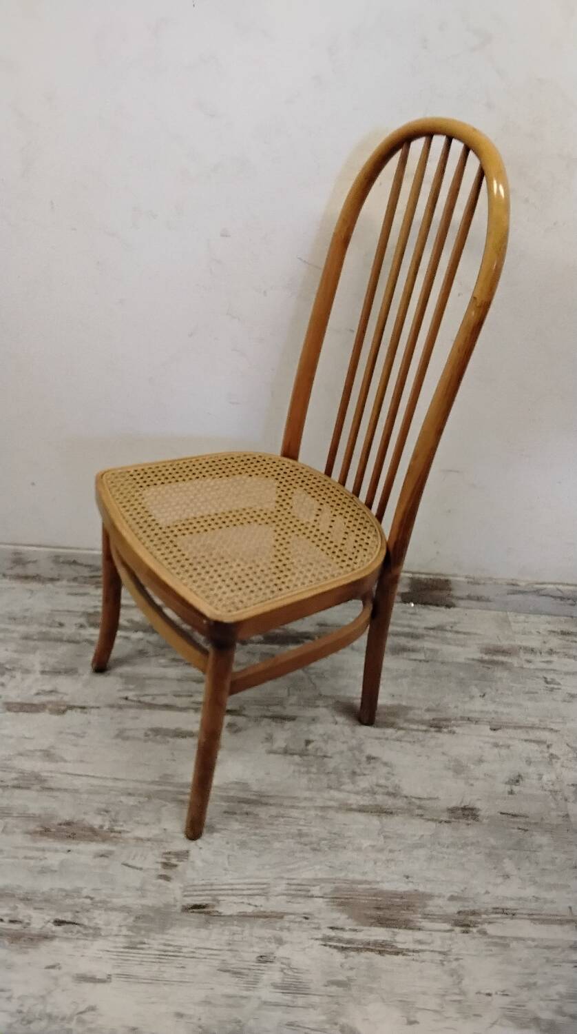 Caned wooden chair, "Eden" model