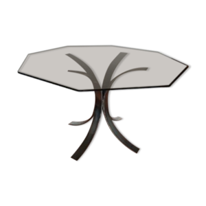 Plateau en verre de table
