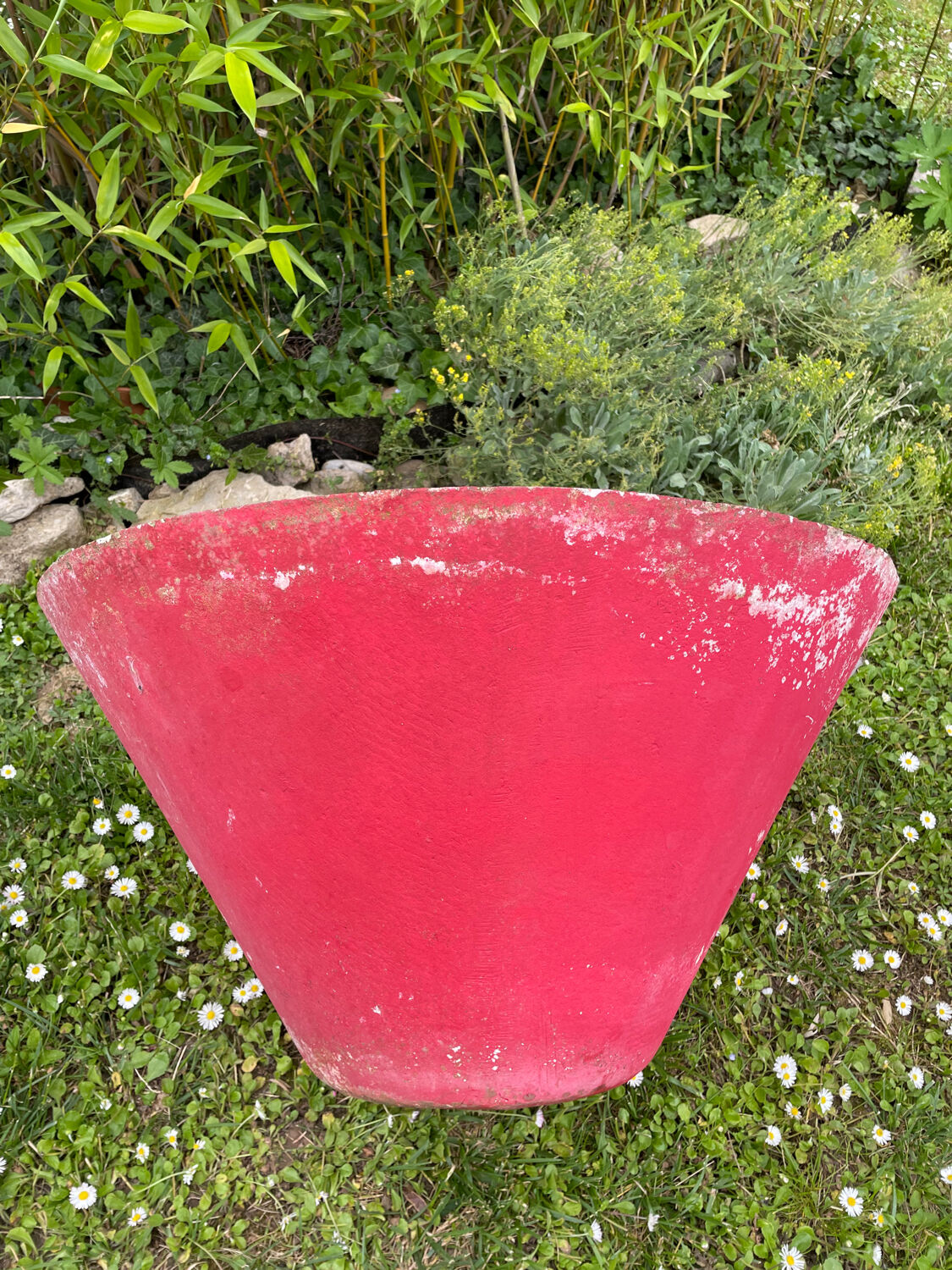 Set of 3 planters in fiber cement Willy Guhl