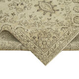 Tapis beige oriental unique en son genre fait à la main 170 cm x 293 cm