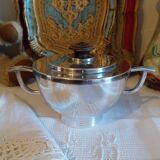 Art Deco silver-plated sugar bowl