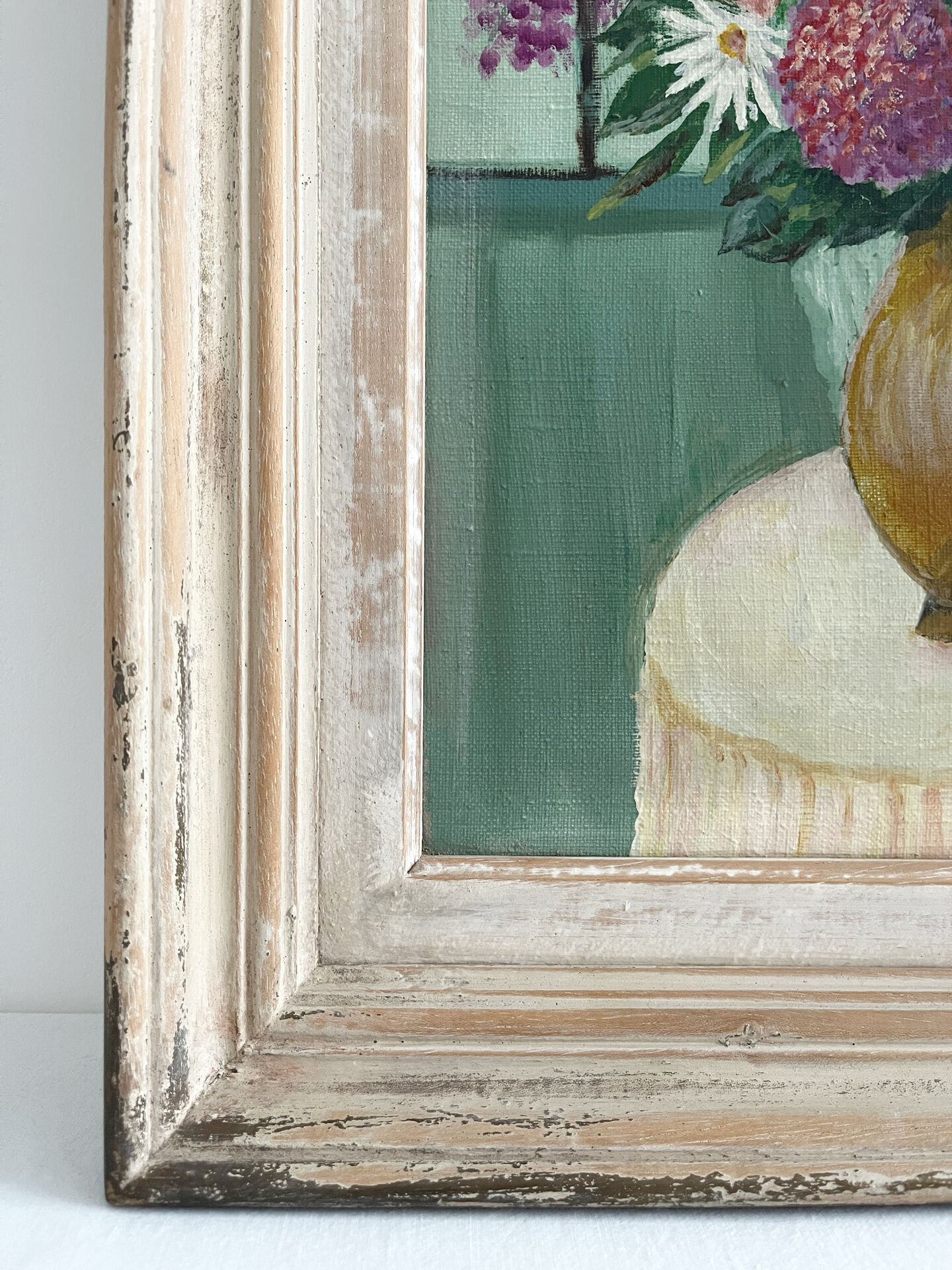Tableau peinture sur toile bouquet de fleurs