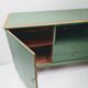 Vintage wooden and green sideboard