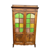 Liège bookcase in carved oak Regency style