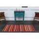 1970s Turkish Hand-Knotted Wool Cotton Red Kilim Runner Rug  62x183