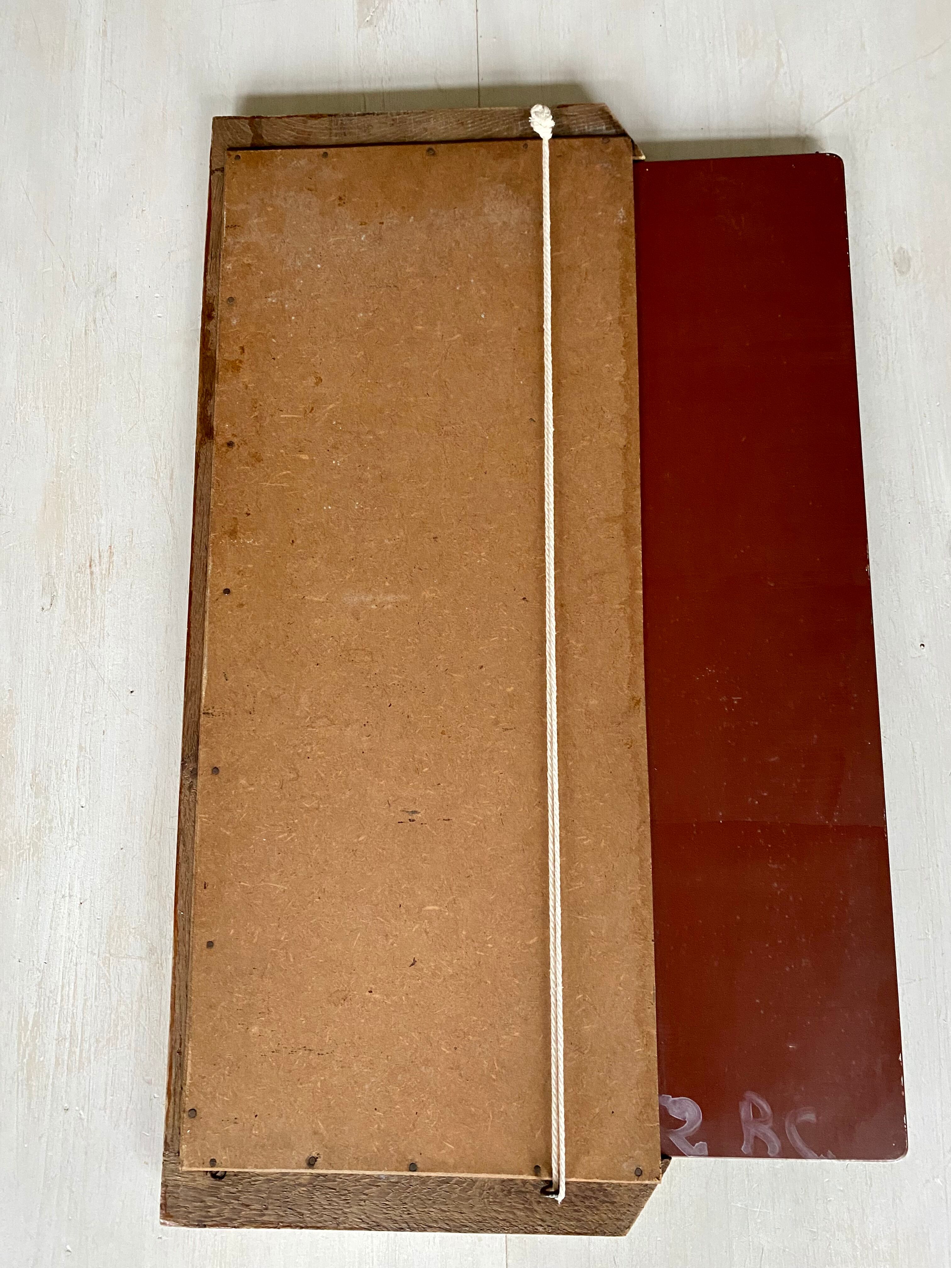 Wooden mirror 30s, 71x44 cm
