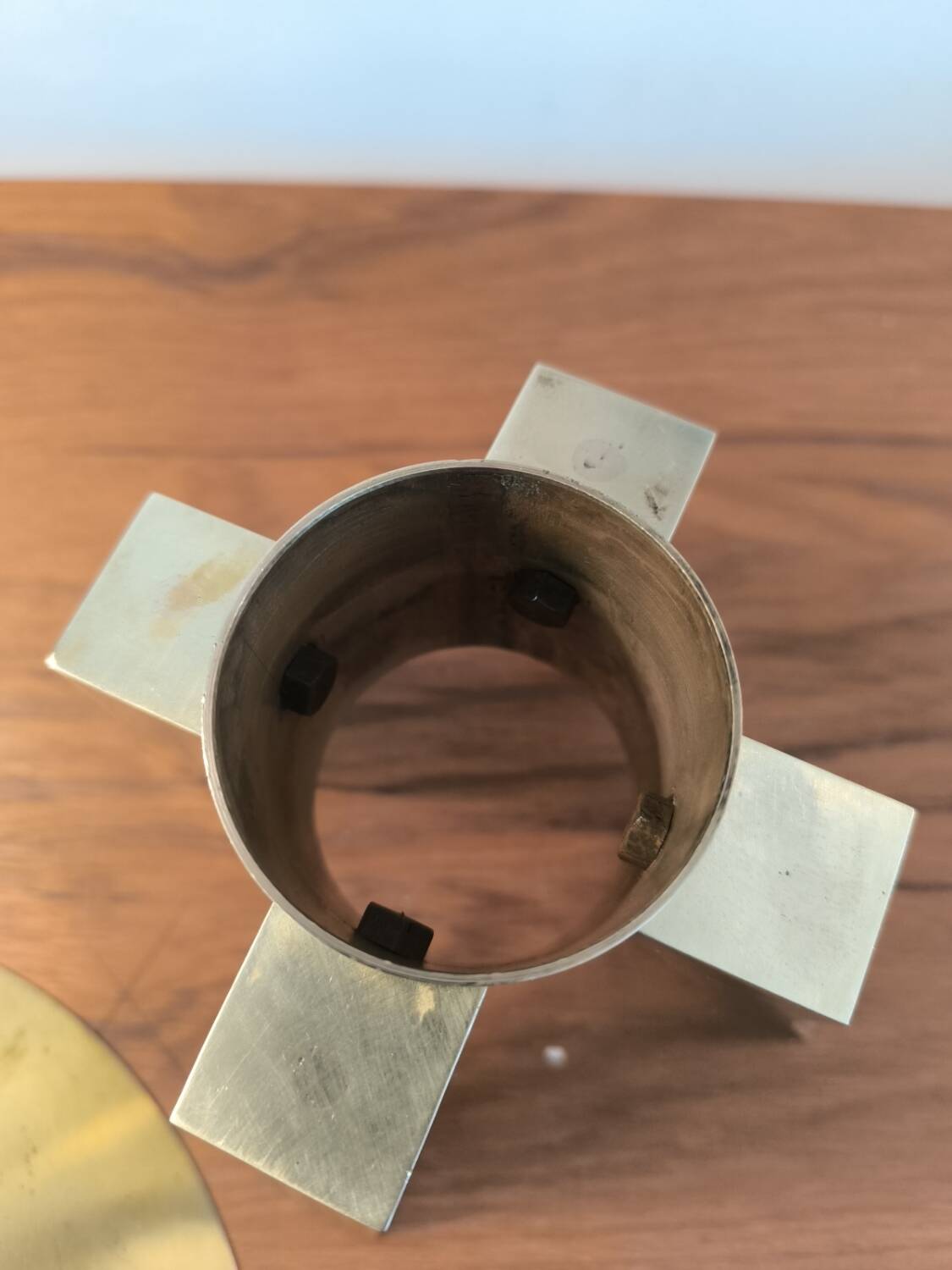 Modernist bronze candlestick circa 1965