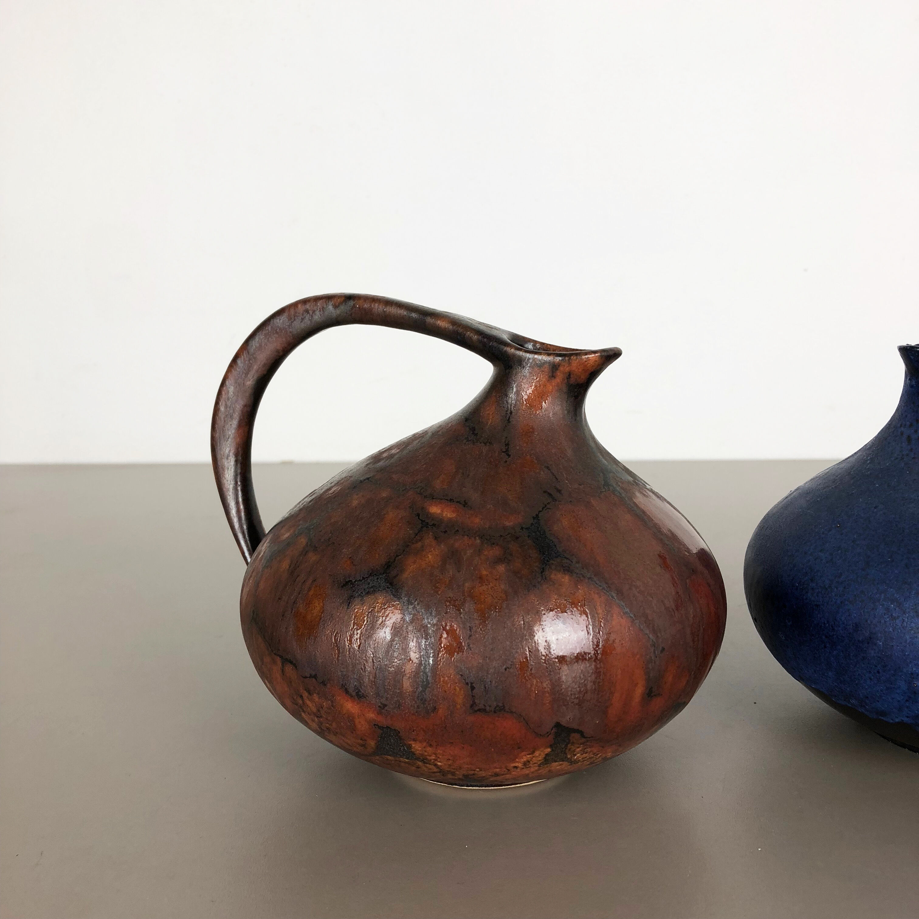 Set of 2 pottery vases "313" designed by Kurt Tschörner Ruscha, Germany, 1960s