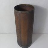 old carved wooden umbrella stand