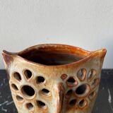 Vintage owl ceramic vase