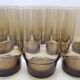 24 verres Hi-ball fumés du milieu du siècle