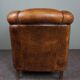 Fauteuil club en cuir de mouton