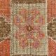 Brown & Orange Turkish Runner Rug, 92x328Cm