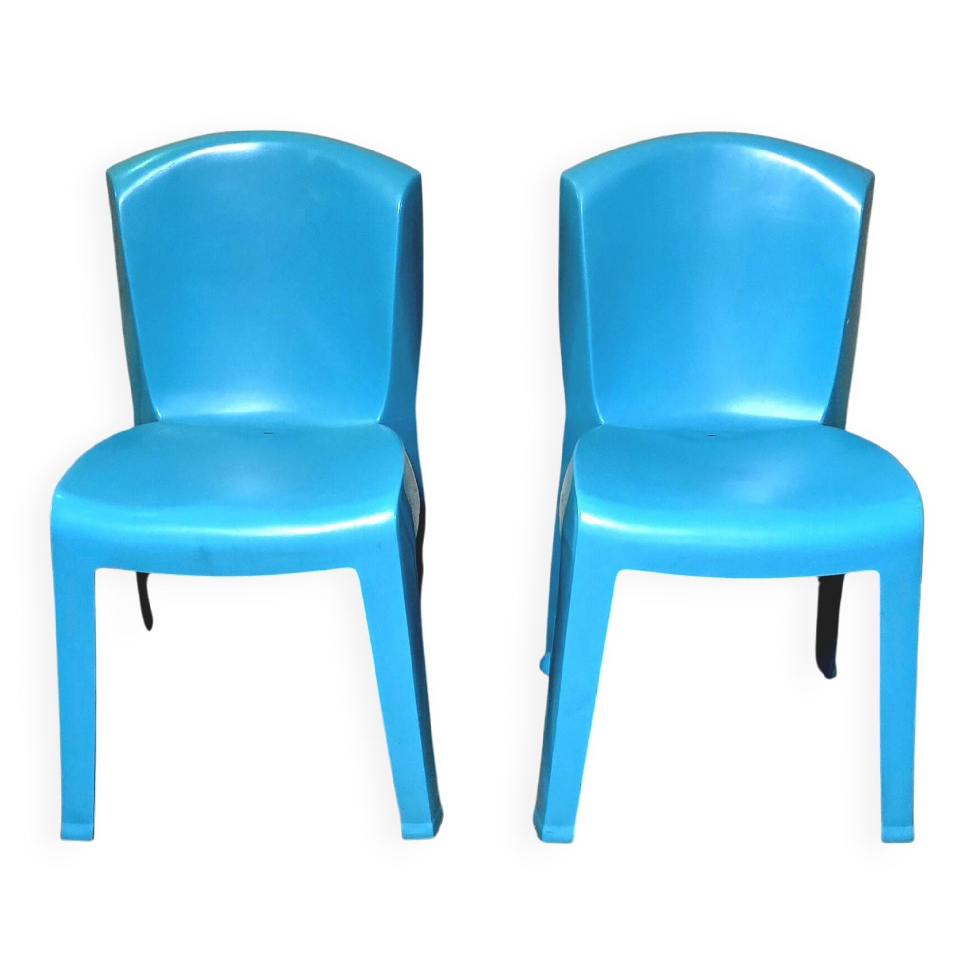Pair of stackable garden or living room chairs by Gabriele Pezzini - Evolutif