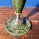 Pied de lampe vintage Le Tanneur cuir/laiton 1980’s