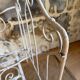 Small renovated wrought iron bed