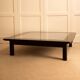 Wood and stainless steel coffee table
