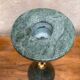 80s marble and brass candle holder
