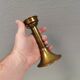A set of brass candle holders from CAWA Denmark, 1960s.