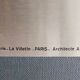 Photo sur inox la Vilette