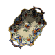 Handmade flowery service dish