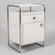 Bauhaus Bedside Tables in Chrome & Wood by Sab, Czech, 1930s, Set of 2