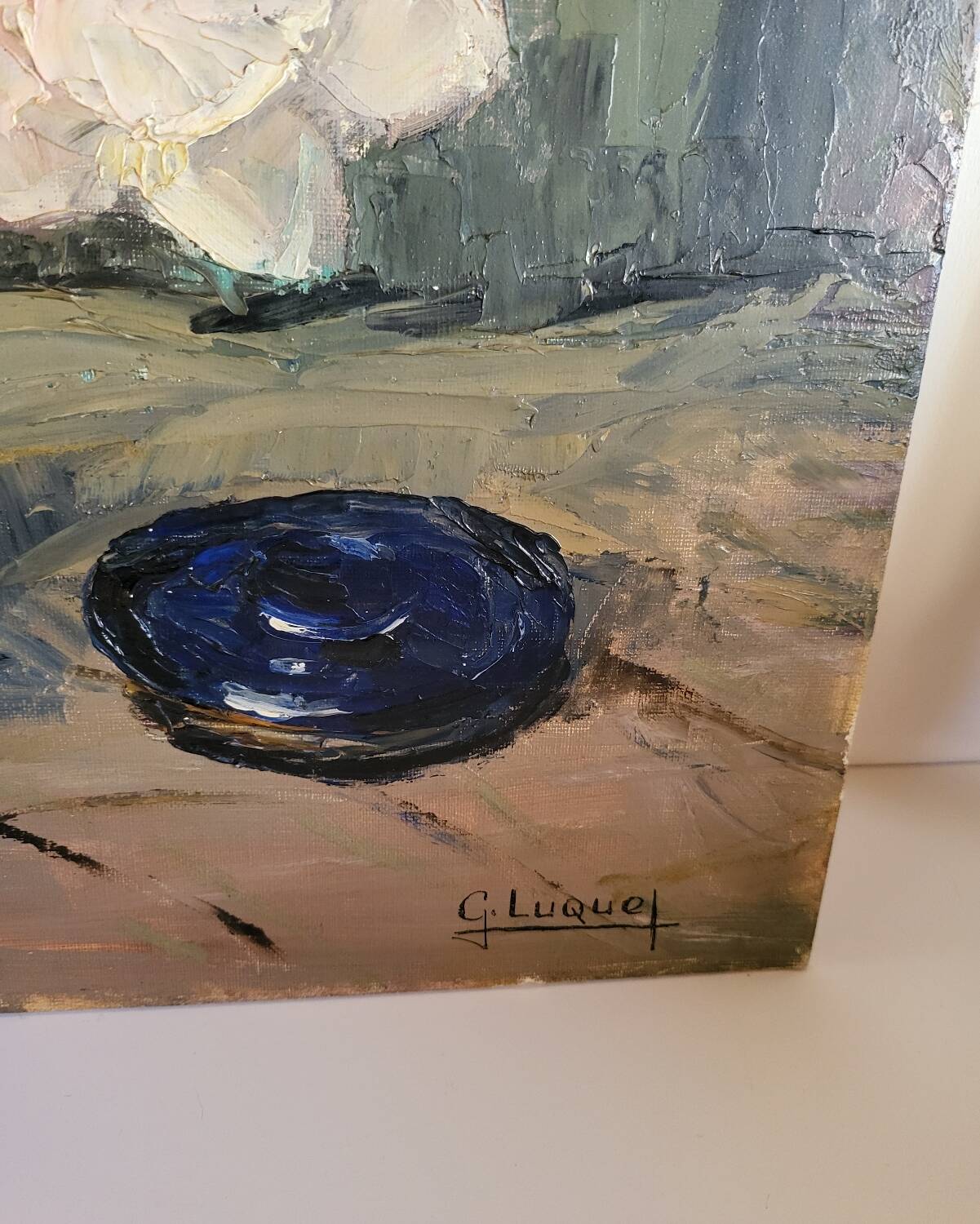 Oil on panel, germaine luquet, bouquet of flowers