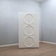 Italian Space Age Wardrobe white lacquered F.lli Proserpio 1960s