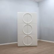 Italian Space Age Wardrobe white lacquered F.lli Proserpio 1960s