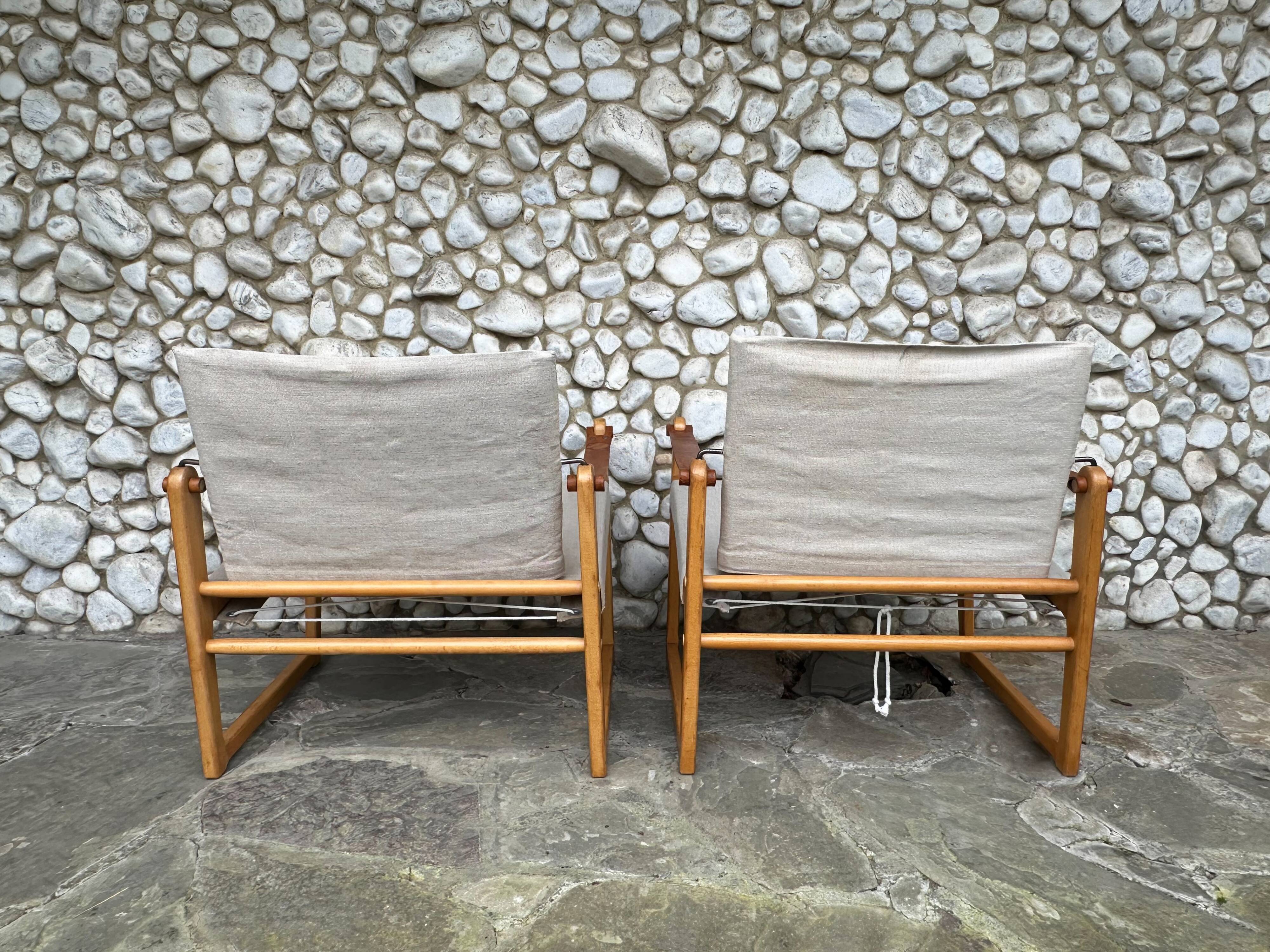 Pair of Safari Cikada armchairs by Bengt Ruda for IKEA, Sweden, 1970.