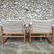 Pair of Safari Cikada armchairs by Bengt Ruda for IKEA, Sweden, 1970.