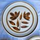 Longchamp stoneware chocolate flower plate duo