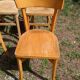 Ensemble de 10 chaises bistrot dépareillées années 1950-70 vintage