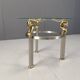 Vintage brass side table in the shape of an ibex or antelope, 1970s